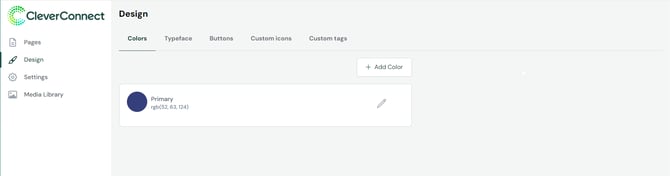 Screenshot der Farbverwaltungsoberfläche